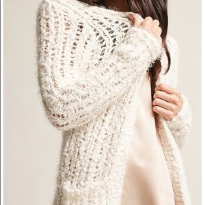 Woven Heart Open-Knit Cardigan❣️